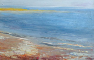 Filey - Oil on Acrylic on Box Canvas