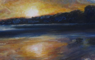 Filey - Oil on Acrylic on Box Canvas